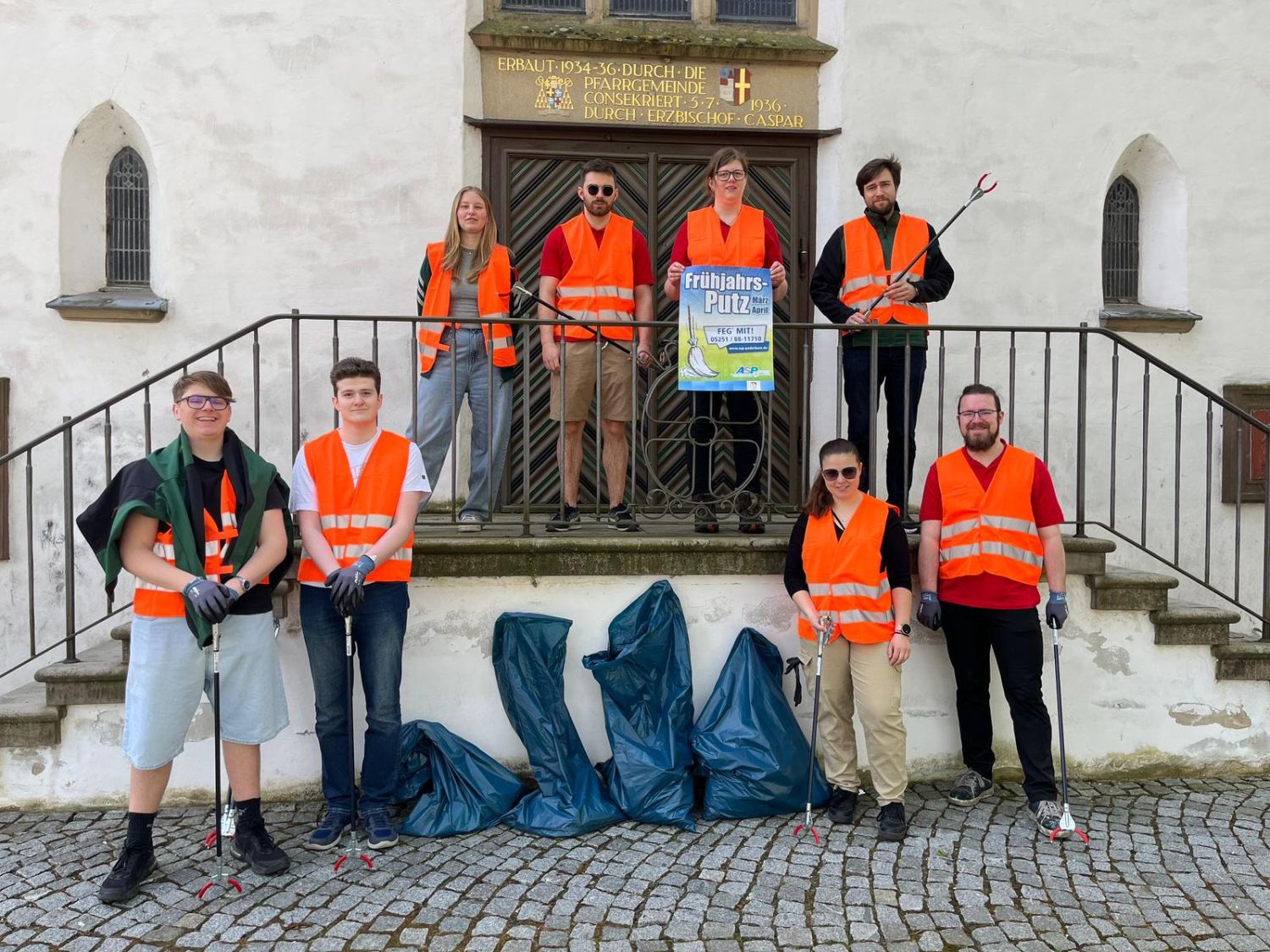 jungschuetzen beim fruehrsputz